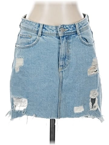 Zara TRF Denim Skirt (view 1)