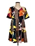 Unbranded Print Orange Casual Dress Size S - photo 1