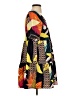 Unbranded Print Orange Casual Dress Size S - photo 4