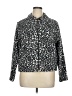 Basic Editions 100% Polyester Animal Print Silver Jacket Size XL - photo 1