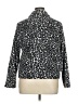 Basic Editions 100% Polyester Animal Print Silver Jacket Size XL - photo 2