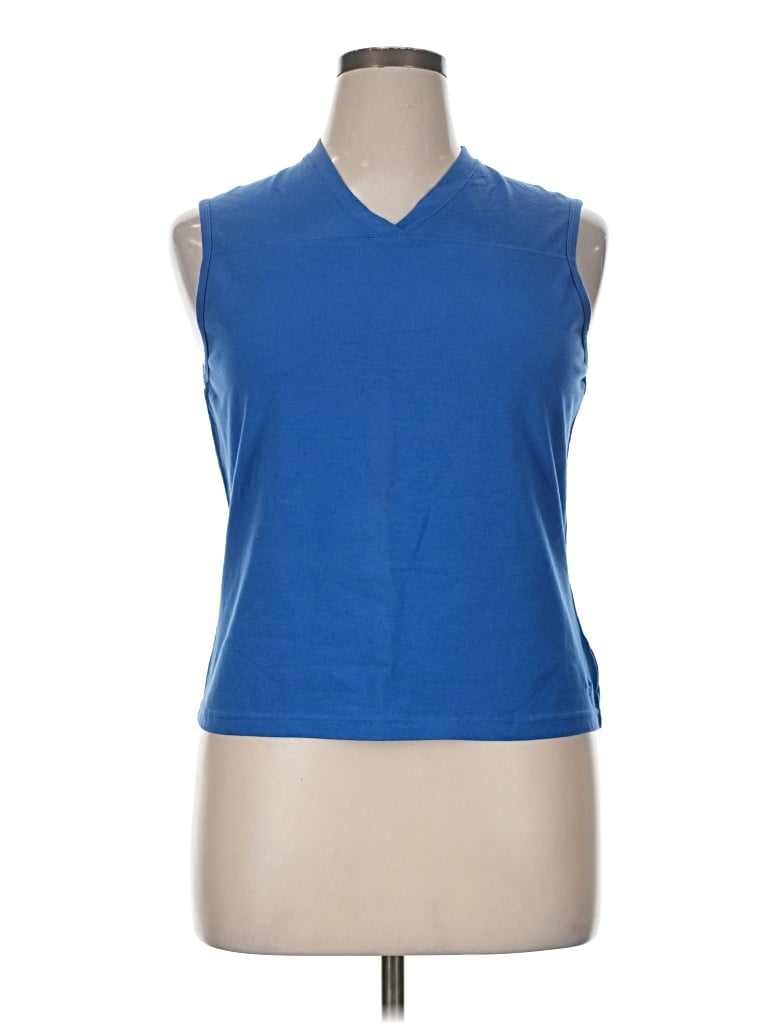 Pre-owned Athletic Works Sleeveless T-shirt In Blue