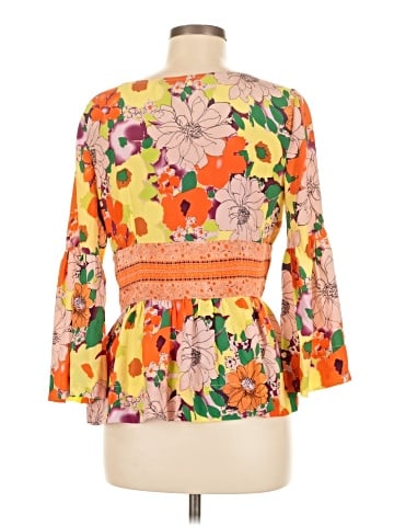 Plenty By Tracy Reese 3/4 Sleeve Silk Top (view 2)