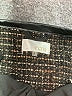 Ecru 100% Polyester Tweed Brown Jacket Size L - photo 6