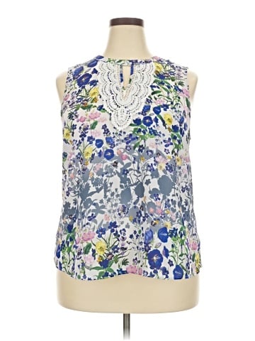 Pale Sky Sleeveless Blouse (view 1)