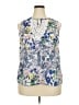 Pale Sky 100% Polyester Blue Sleeveless Blouse Size XXL - photo 1