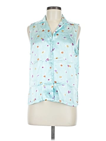 Oscar De La Renta Sleeveless Button-Down Shirt (view 1)