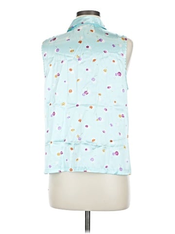 Oscar De La Renta Sleeveless Button-Down Shirt (view 2)