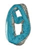 Cejon Animal Print Teal Black Scarf One size - photo 1