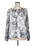 Vince Camuto 100% Polyester Silver Long Sleeve Blouse Size XL - photo 1