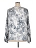 Vince Camuto 100% Polyester Silver Long Sleeve Blouse Size XL - photo 2