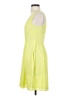 Alex + Alex 100% Polyester Solid Yellow Cocktail Dress Size 2 - photo 5