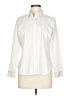Apt. 9 Solid Ivory Long Sleeve Button-Down Shirt Size 10 (petite) - photo 1