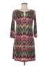 En Focus Studio Chevron-herringbone Brown Casual Dress Size 6 - photo 1