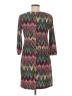 En Focus Studio Chevron-herringbone Brown Casual Dress Size 6 - photo 2