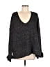 By Anthropologie Metallic Black Pullover Sweater Size XS - photo 1