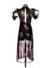 Topshop 100% Polyester Floral Black Cocktail Dress Size 4 - photo 2