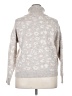 Gibson Latimer Animal Print Silver Turtleneck Sweater Size XXL - photo 2