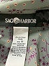 Sag Harbor 100% Polyester Paisley Gray Long Sleeve Blouse Size 10 - photo 4
