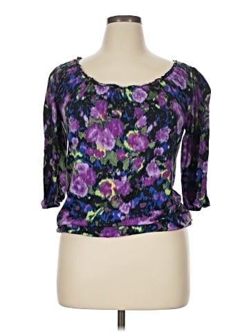 Belle Du Jour 3/4 Sleeve Blouse (view 1)