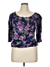 Belle Du Jour Purple 3/4 Sleeve Blouse Size XL - photo 1