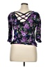 Belle Du Jour Purple 3/4 Sleeve Blouse Size XL - photo 2