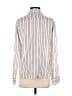 1.State 100% Viscose Stripes Ivory Long Sleeve Blouse Size S - photo 2