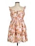 Shein 100% Polyester Floral Pink Cocktail Dress Size L - photo 1