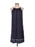 MICHAEL Michael Kors Print Blue Casual Dress Size S - photo 1