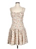 Shein Floral Tan White Casual Dress Size 8 - 10 - photo 1