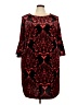 Studio One Paisley Red Cocktail Dress Size 24W - photo 1
