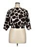 Assorted Brands Animal Print Black 3/4 Sleeve Blouse Size 1X - photo 1