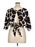 Assorted Brands Animal Print Black 3/4 Sleeve Blouse Size 1X - photo 2