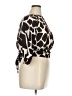 Assorted Brands Animal Print Black 3/4 Sleeve Blouse Size 1X - photo 4