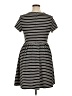 Peter Som Stripes Black Casual Dress Size XL - photo 2