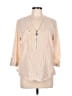 Assorted Brands Tan 3/4 Sleeve Blouse Size L (estimated) - photo 1