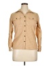 Studio Works Polka Dots Tan Long Sleeve Blouse Size XL (petite) - photo 1