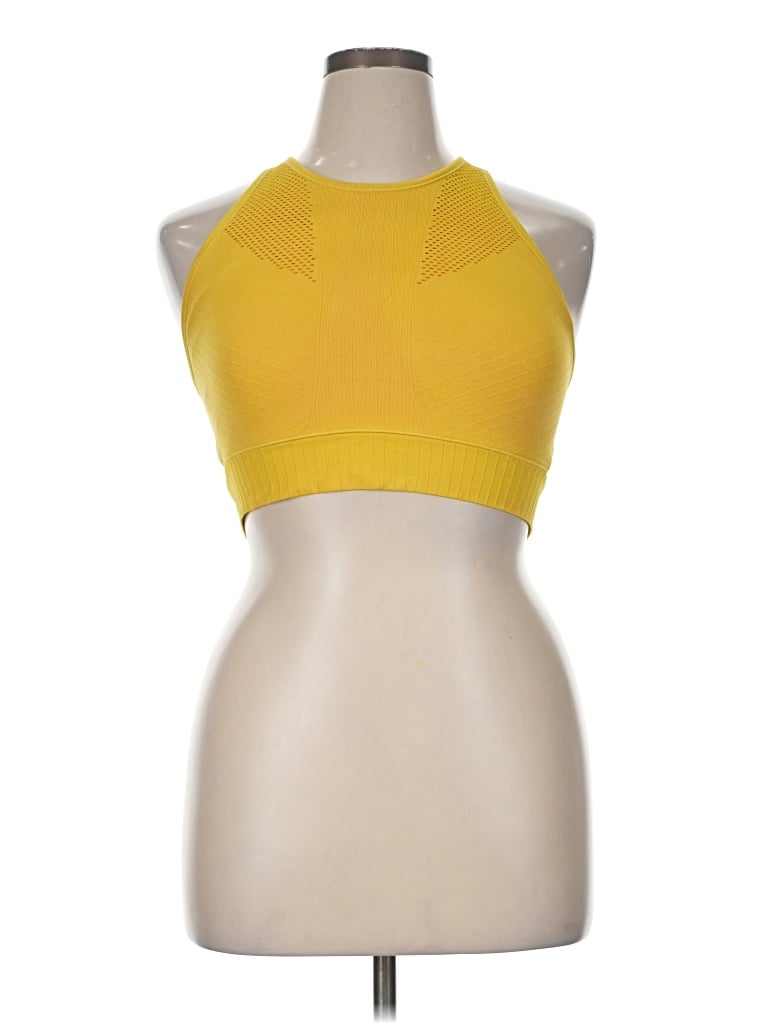 Pre-owned All In Motion Tank Top Yellow Halter Neckline Tops