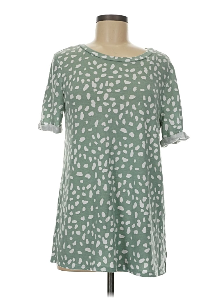 Pre-owned First Love Short Sleeve T-shirt In Green