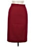 Assorted Brands 100% Wool Solid Burgundy Wool Skirt Size 36 waist - photo 1