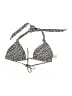 No Boundaries Animal Print Silver Swimsuit Top Size L - photo 1
