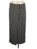 Casual Corner 100% Rayon Stripes Gray Casual Skirt Size 12 - photo 1