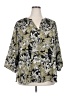 NYDJ 100% Polyester Floral Green 3/4 Sleeve Blouse Size 2X - photo 1