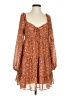 Forever 21 100% Polyester Paisley Brown Casual Dress Size S - photo 1