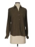 Lizsport 100% Polyester Tweed Brown Long Sleeve Blouse Size P (petite) - photo 1