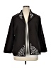 Sara Morgan for Haband 100% Polyester Graphic Black Jacket Size XL (petite) - photo 1