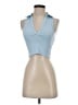Zara Blue Sleeveless Top Size S - photo 1