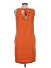 Promod 100% Polyester Solid Orange Casual Dress Size EU (FR) 36 / US 4 - photo 2
