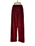 Unbranded 100% Polyester Solid Burgundy Casual Pants Size M - photo 2