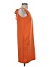 Promod 100% Polyester Solid Orange Casual Dress Size EU (FR) 36 / US 4 - photo 4